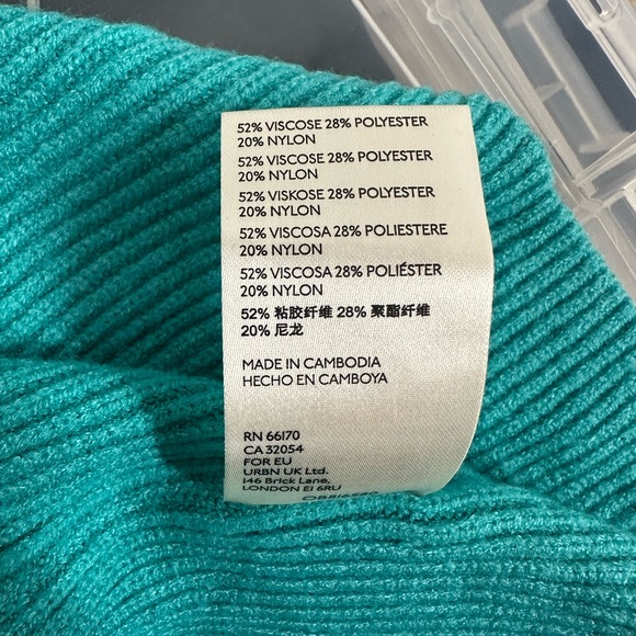 Free People Turtleneck Turquise Small - Picture 7 of 7